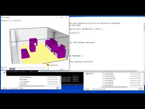 Fire Dynamic Simulator (FDS)- introduction-part 1: running example files