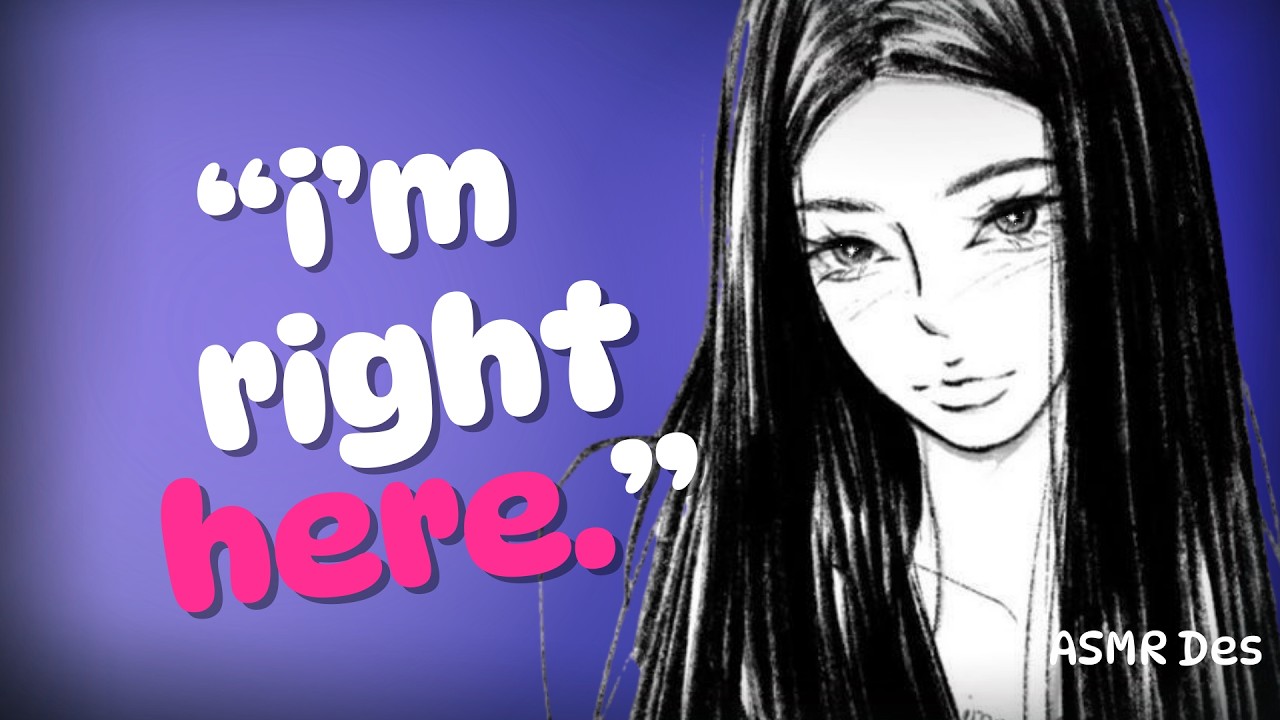 asmr gf helps calm your anxiety 💜 heartbeat, affirmations & personal attention (F4A)