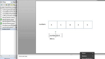 Find the minimum of an array
