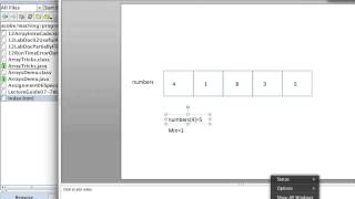 Find the minimum of an array