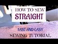 How to sew straight