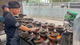 อบหม้อดิน ตำนาน40ปี วันเป็น1000หม้อ ฝนตกยังต่อคิว จนคนล้นมานอกร้าน - Amazing Rice Chicken Claypot