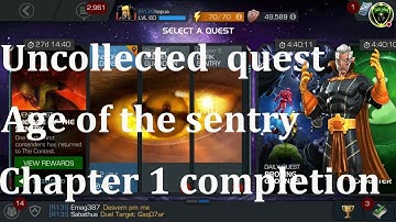 uncollected event quest the age of the sentry chapter 1 completion marvel contest of champion