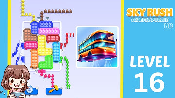 Sky Rush Traffic Puzzle Level 16 Solution Walkthrough