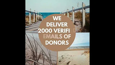 2000 verified Donor Email list #funding #charity #gofundme #crowdfunding #donor.lists