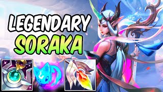 IMMORTAL JOURNEY SORAKA - NEW LEGENDARY SKIN SUPPORT GAMEPLAY | Build & Runes | League of Legends
