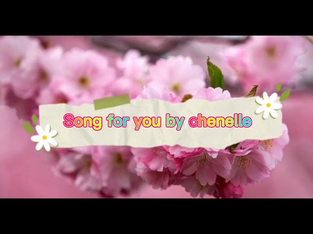 Song for you by chenelle karaoke class=