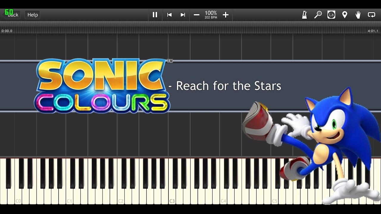Synthesia - Sonic Colors - Reach For The Stars (Watch and Listen only mode)