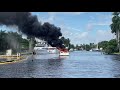 Small boat fire with 21 people on board, Fort Lauderdale, FL - October 15, 2020