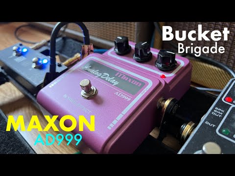 MAXON AD999 Delay w/Ethos Clean 3 Clean & Dirty TONE DEMO