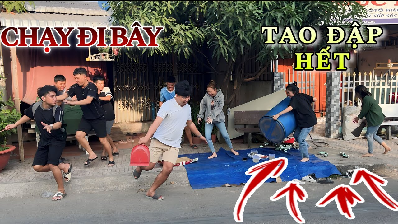 Hai Báo Thủ Rủ Vợ Thằng Nghĩa Ăn Nhậu Rồi Quậy Ai Cũng Chạy