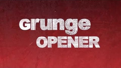 Grunge Opener DaVinci Resolve Templates