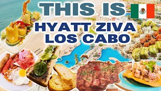 HYATT ZIVA LOS CABO ULTIMATE  FOOD TOUR | ROOM TOUR | BEST ALL INCLUSIVE RESORT in MEXICO 🇲🇽 2023