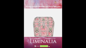 Drawing a treasure chest with a lock for my first indie game!