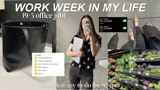 Productive Work Week in my Life | 6am mornings, long todo list, last days of living alone, 95 vlog