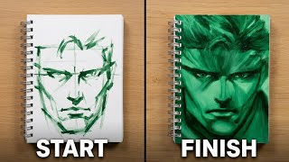 How to paint Solid Snake from Metal Gear Solid 1998