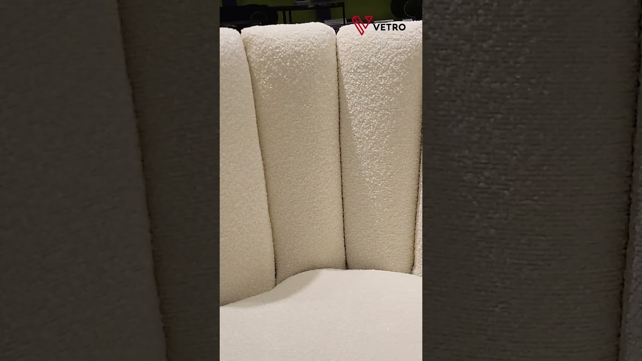 Стілець Vetro Mebel M-200 Айворі Тканина Букле 