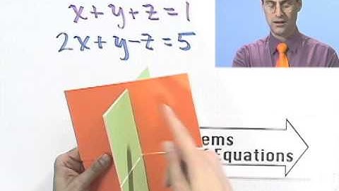An Introduction to Linear Systems in Three Variables