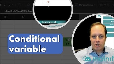 How to hide or show inputs with conditional variable | Molnify