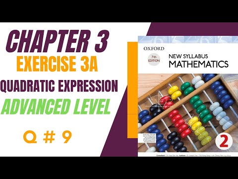 New Syllabus Mathematics/D2/Book 2/chapter 3/ Exercise 3A/Question # 9 ...