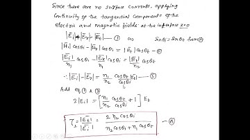 EMFT - Reflection, Refraction L-5 (Video-5) by Dr C M Tavade