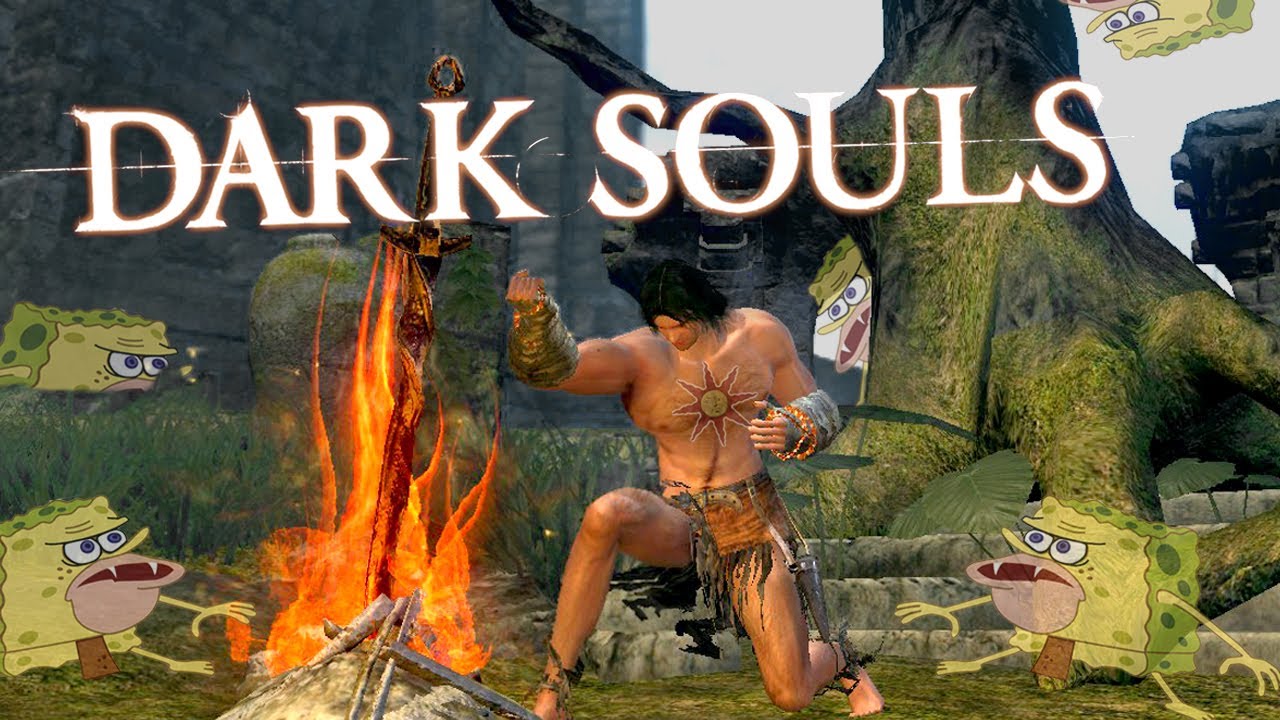 Las aventuras de Cavernicola-kun (01) - Dark Souls gaming logo
