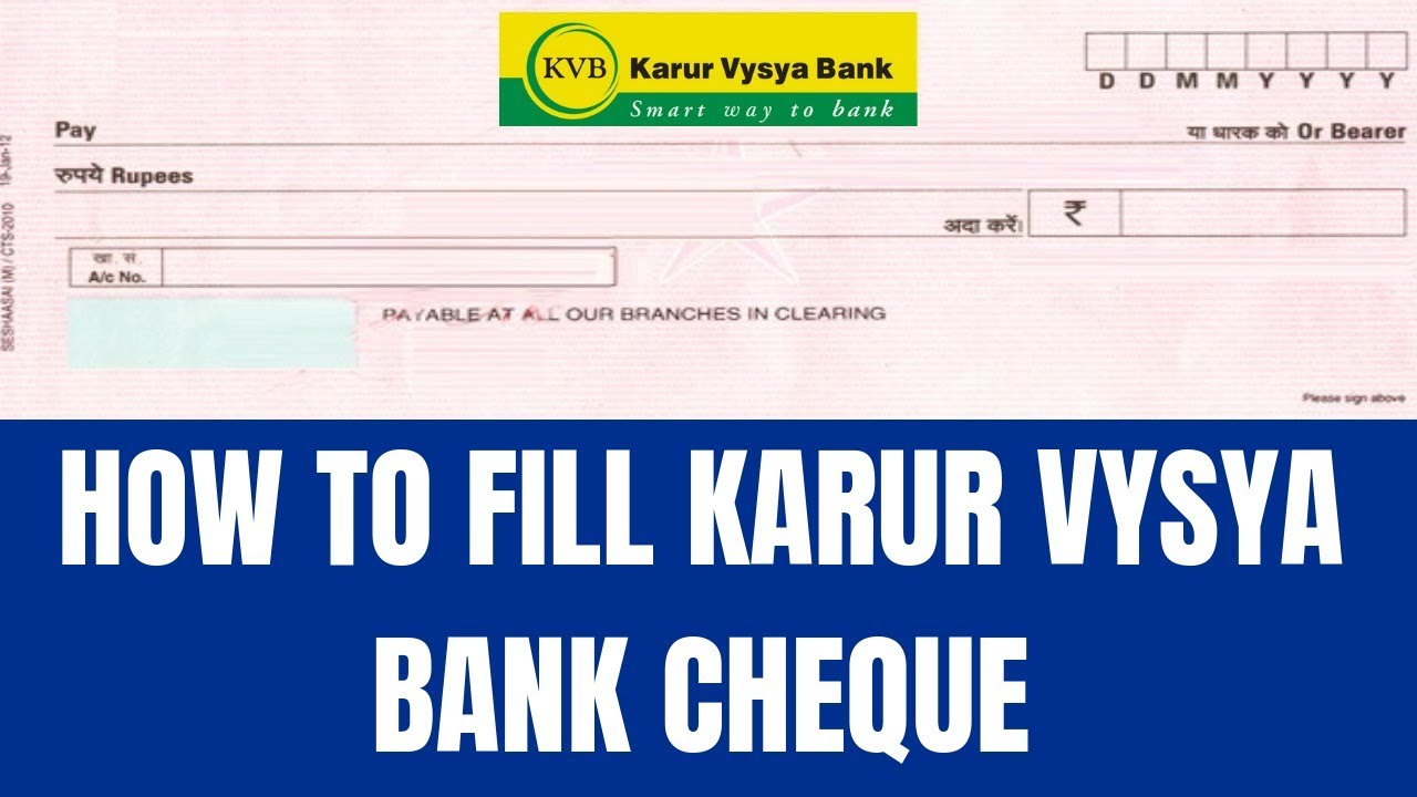 Kvb Bank Cheque
