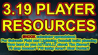 POE 3.19 Shock Calculator - Downloadable Spreadsheet for Lightning Conduit - Path Of Exile Kalandra