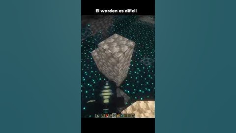 yo encontrando el warden en minecraft