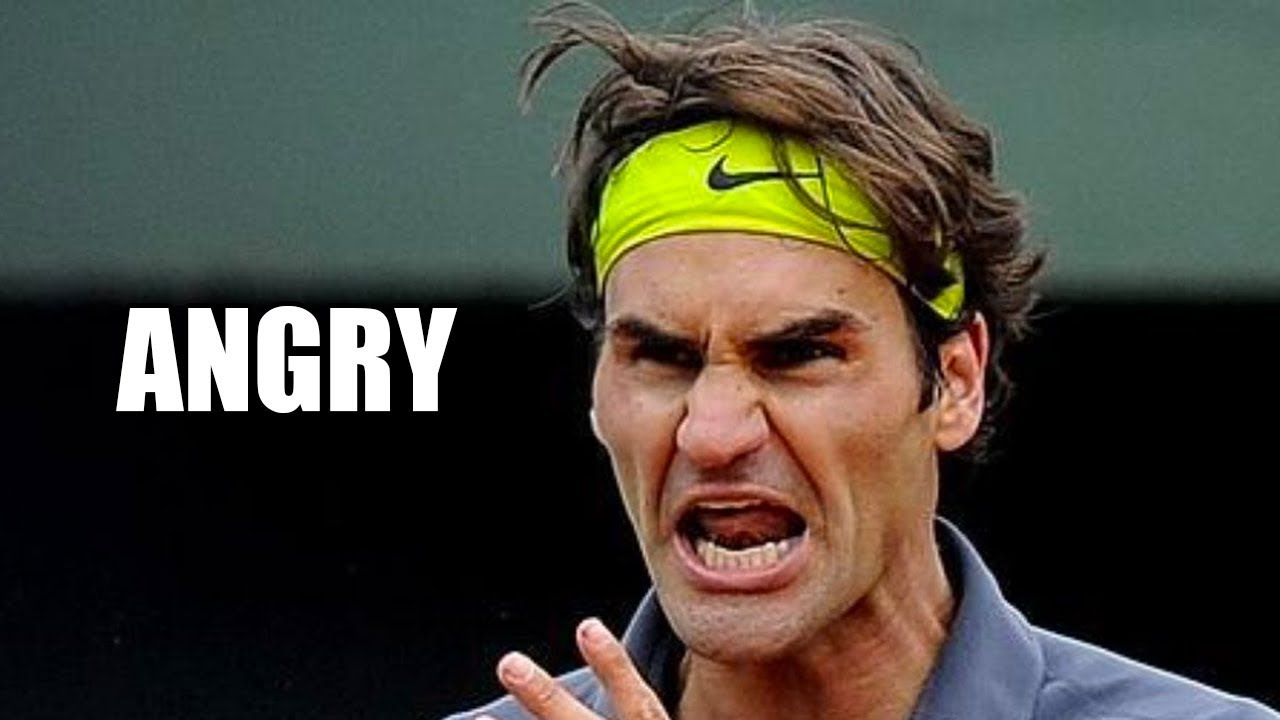 テニス さすがのフェデラーもイライラ爆発 ラケットに怒りをぶつけてしまったフェデラー 神業 Roger Federer Angry Moments Youtube