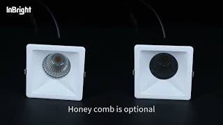 Square Deep-Recess Anti-Glare Downlight | Hospitality Lighting Solution – Inbright