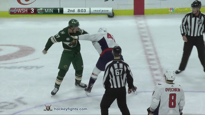 Marcus Foligno And Nikolai Knyzhov Square Up And Exchange Blows