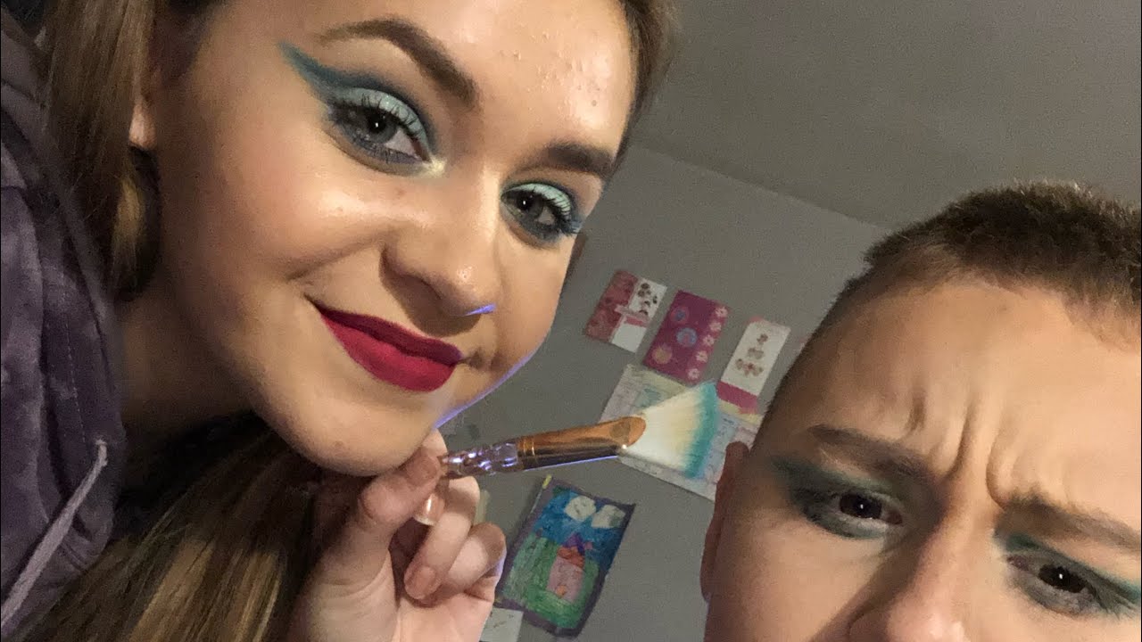 Brother in make up. Doing our straight brother makeup. Brother in make up. Brother in make up. Brother in make up.