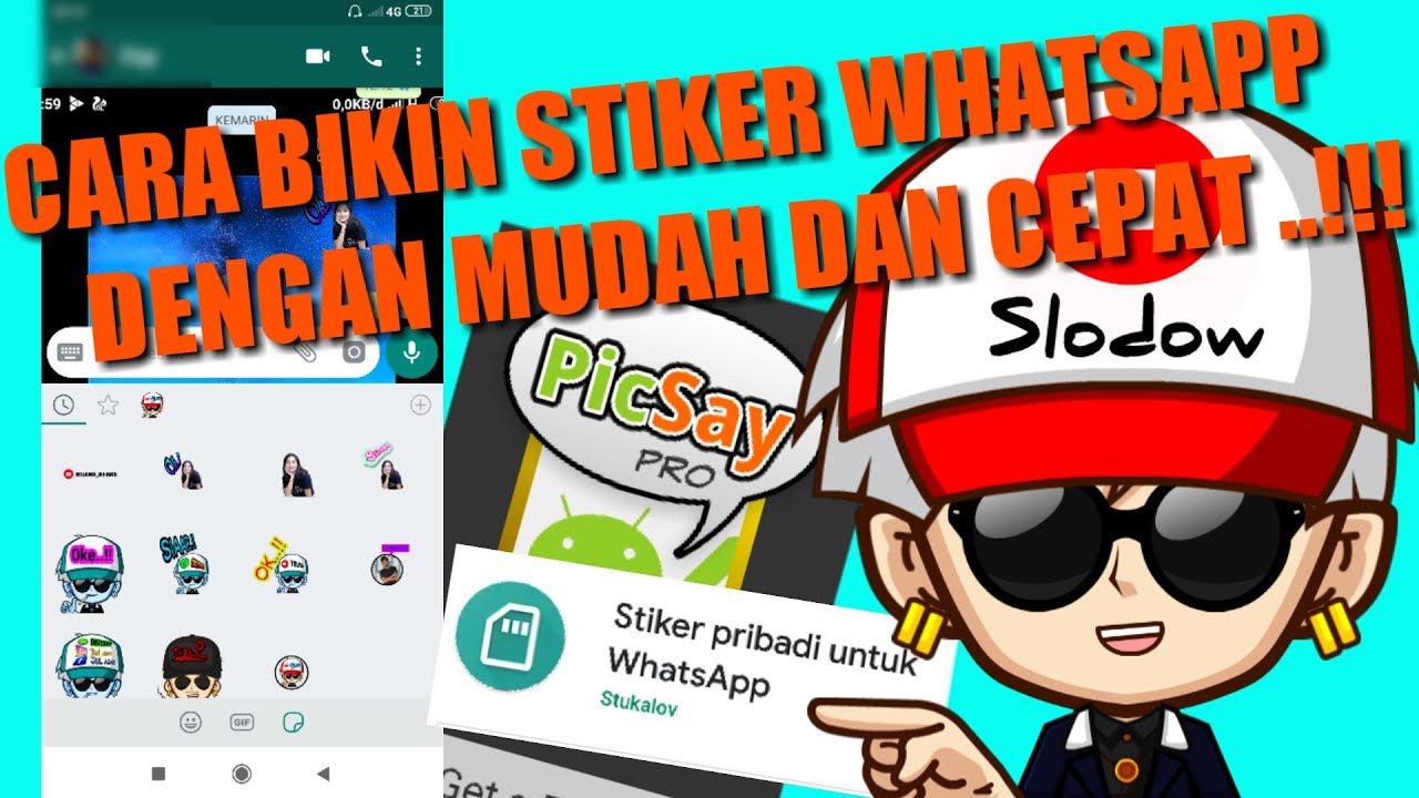  CARA  BIKIN STIKER  WHATSAPP PAKAI  FOTO SENDIRI YouTube