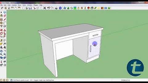 Tutorial SketchUP Membuat Meja Belajar