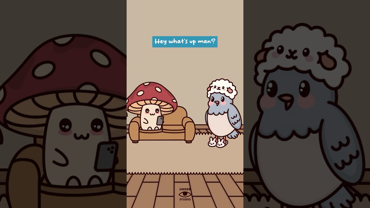 Professional People Pleaser 🍄 Mushie & Birdie | Animation Meme | Original Audio: @connordewolfe