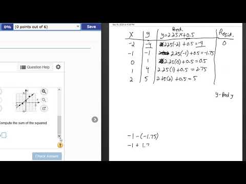 How to locate the sum of the Residuals