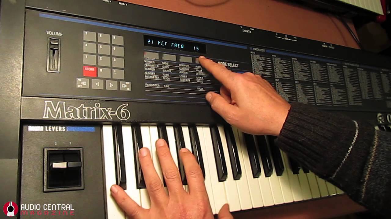 Oberheim Matrix 6 Editing - YouTube