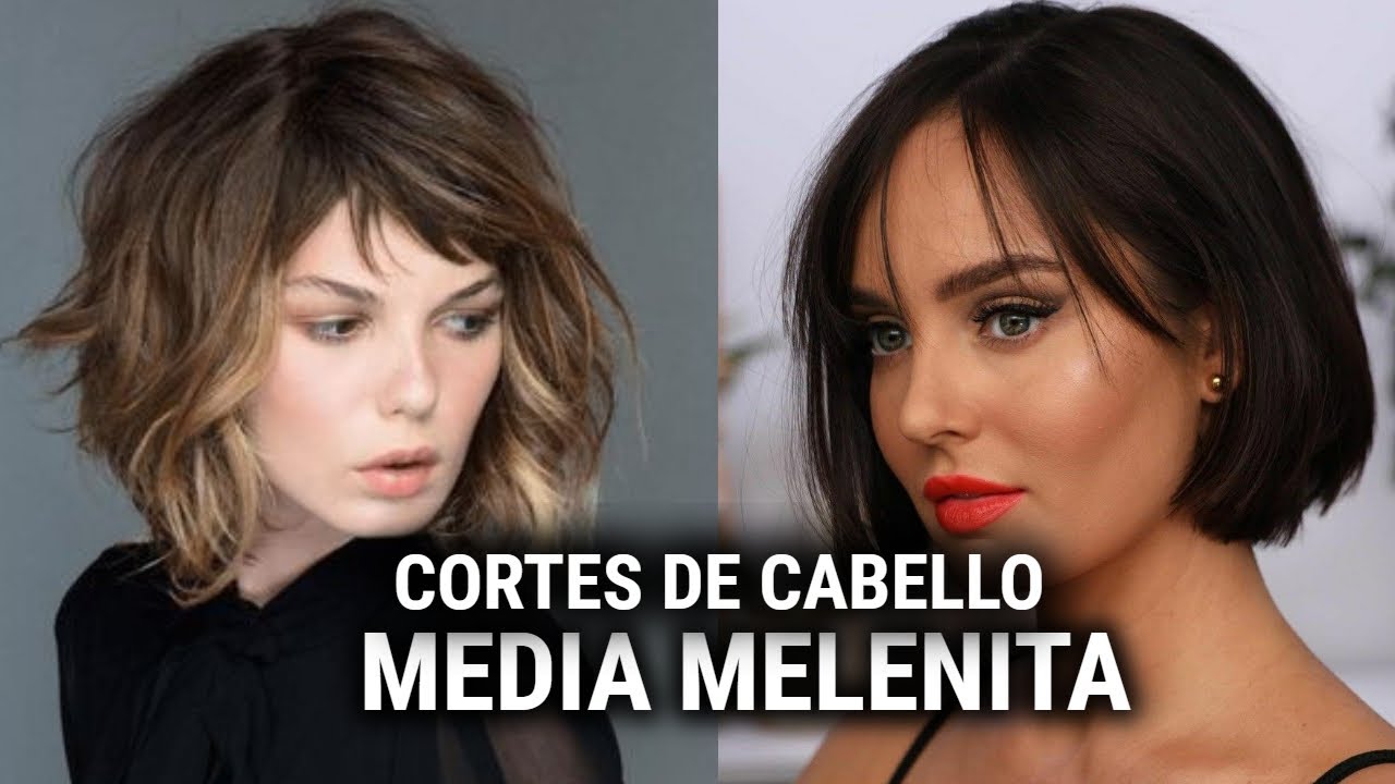 CORTES DE CABELLO MODERNOS MEDIA MELENITA CORTES DE PELO MEDIA MELENA CORTES  DE MODA MEDIA MELENA - YouTube