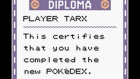 pokemon Crystal Pokedex Complete