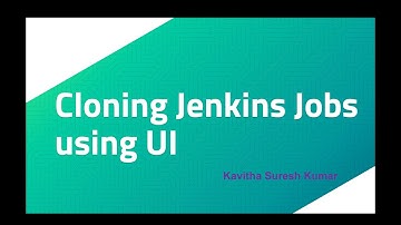 Cloning Jenkins Jobs using Ul