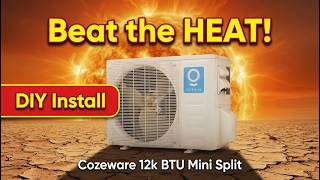 Can you do a DIY install of a COZEWARE E-Save Series 12k BTU 115V Mini Split YES! Sale $629!!!