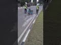 Asphalt  cutting  for digging the test pit