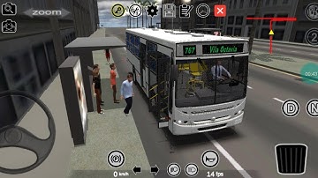 Proton bus simulador com MOD map Aricanduva linha 767 com Caio apache vip S21 dirigindo na chuva