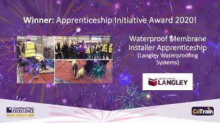 Waterproof Membrane Installer Apprenticeship Initiative Winner - Secbe Awards 2020