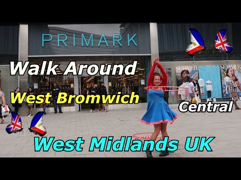 Walk around West Bromwich central West Midlands UK