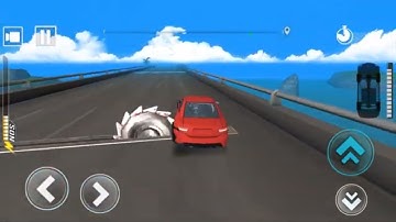 DEADLY RACE #1 Speed Red Car Bumps Challenge 3d Gameplay Android IOS by GimalJoke