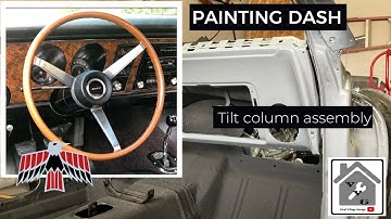 Assembling tilt column and painting dash 1969 Firebird Restoration