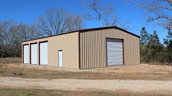 The construction of our 40'x60' metal building - completed 
