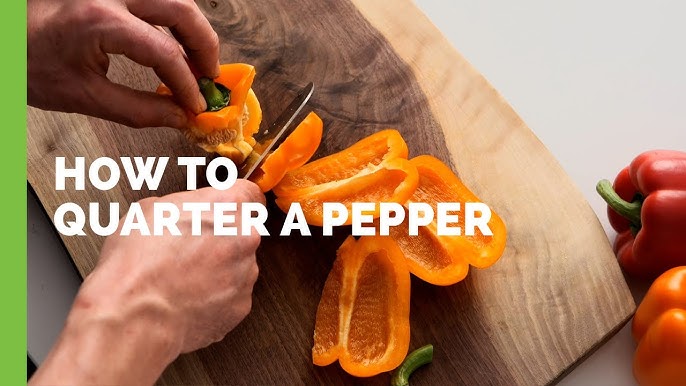 Maybe you are cutting up peppers 🌶️ 🫑 and want a small dice aka a  brunoise? This is how to do it. More knife skills and videos every…